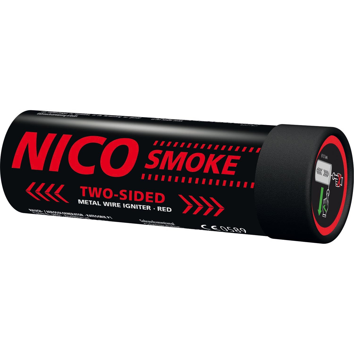 Smoke, two sided, 50s, schwarzgrau