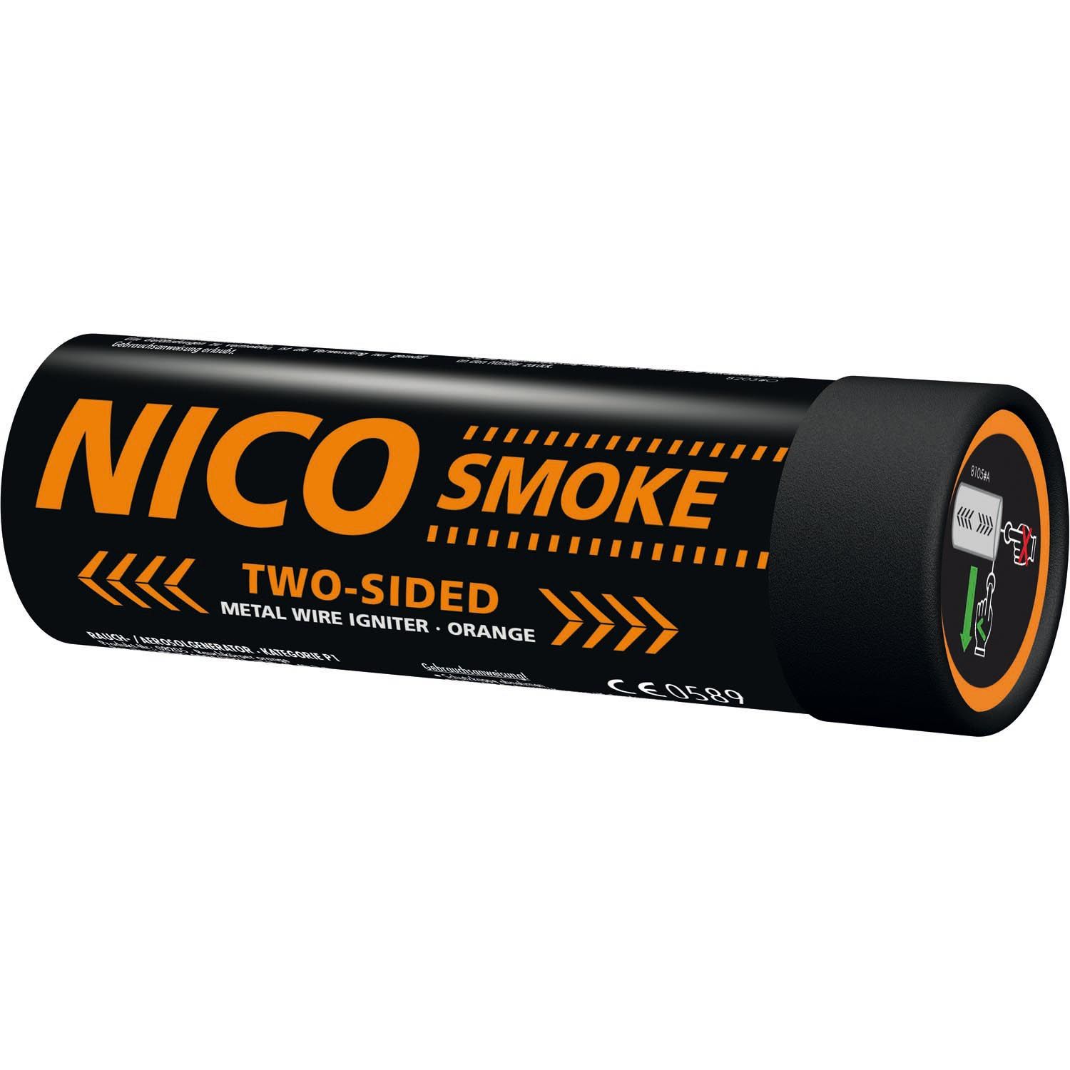 Smoke, two sided, 50s, ORANGE