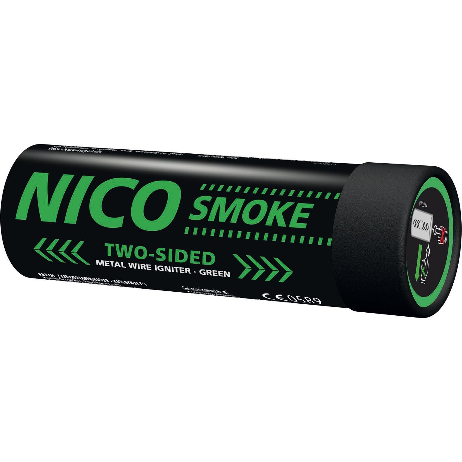 Smoke, two sided, 50s, GRÜN