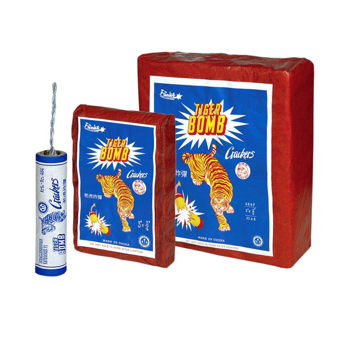 Funke - Chinaböller C - Tiger Bomb - 484 - (6 Stk)