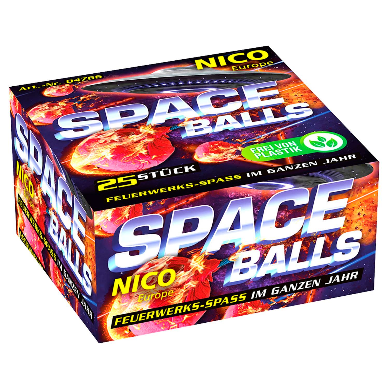 Nico Space Balls, Knatterbälle (25 Stk.)