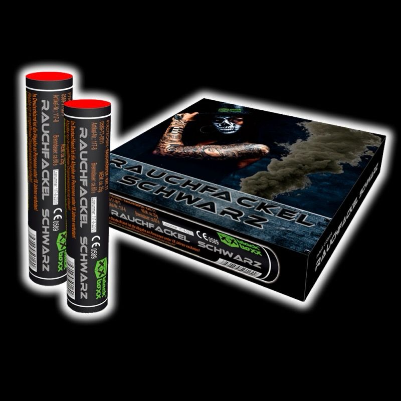 Blackboxx - Rauchfackel Schwarz, 5er Pack