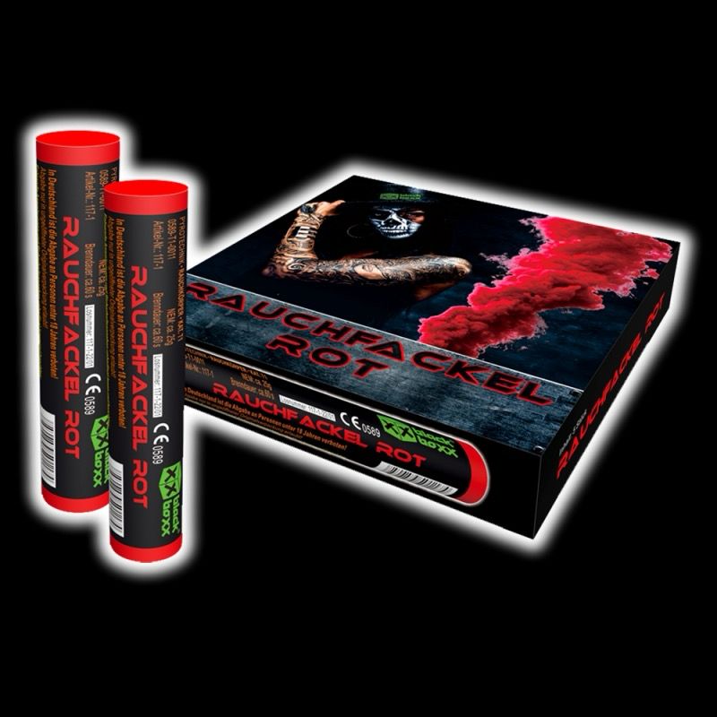 Blackboxx - Rauchfackel Rot, 5er Pack