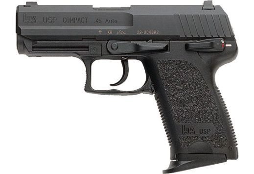 HK USP45 COMPACT V1 45ACP 3.94&quot; BBL 2-8RD BLACK