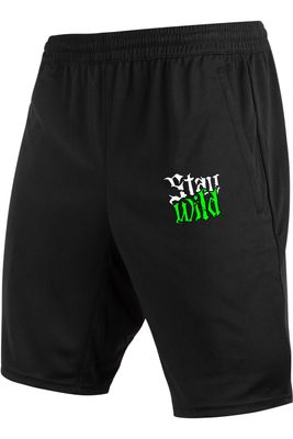Pantaloni Scurti Negri Stay Wild