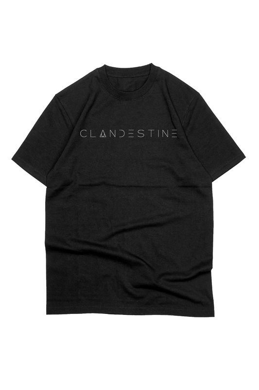 Tricou Oversize Negru CLANDESTINE