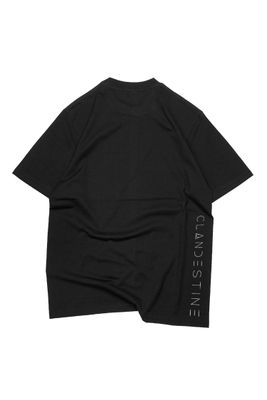 Tricou Oversize Negru CLANDESTINE
