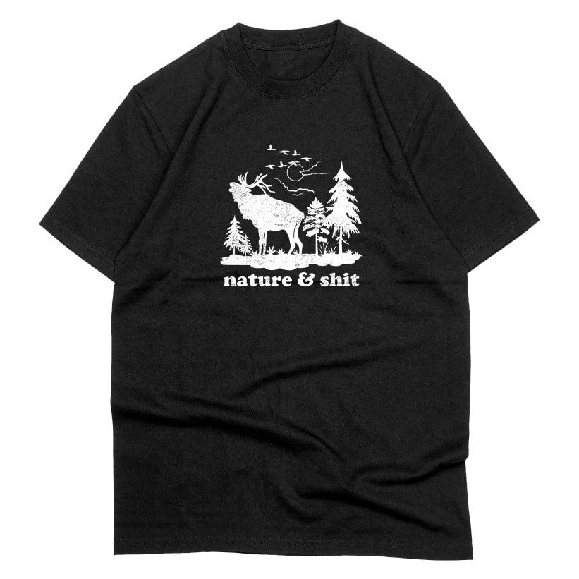 Tricou Negru Nature and Sh!t