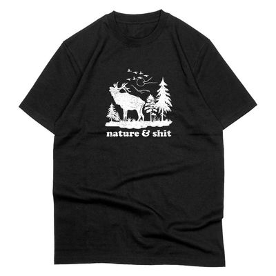 Tricou Negru Nature and Sh!t