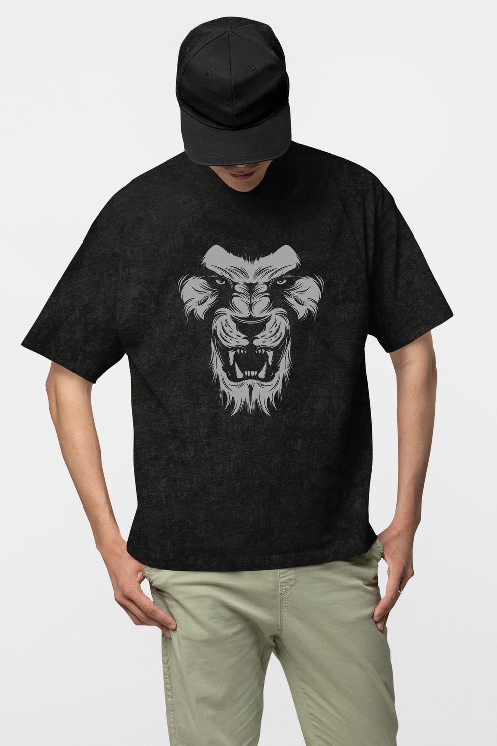 Tricou Negru Rock Lion