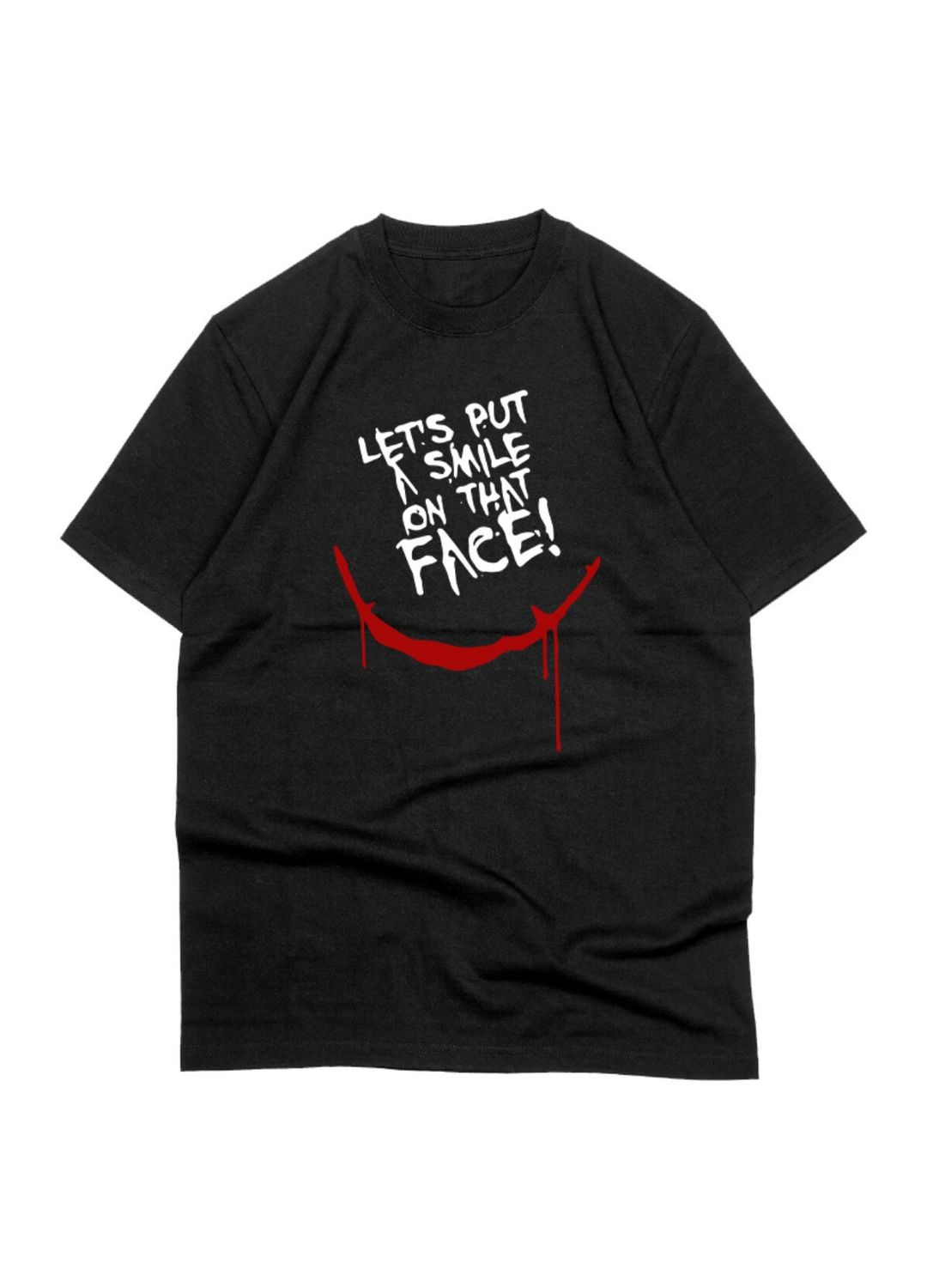 Tricou Negru Put a Smile