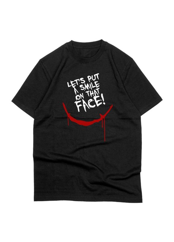 Tricou Negru Put a Smile