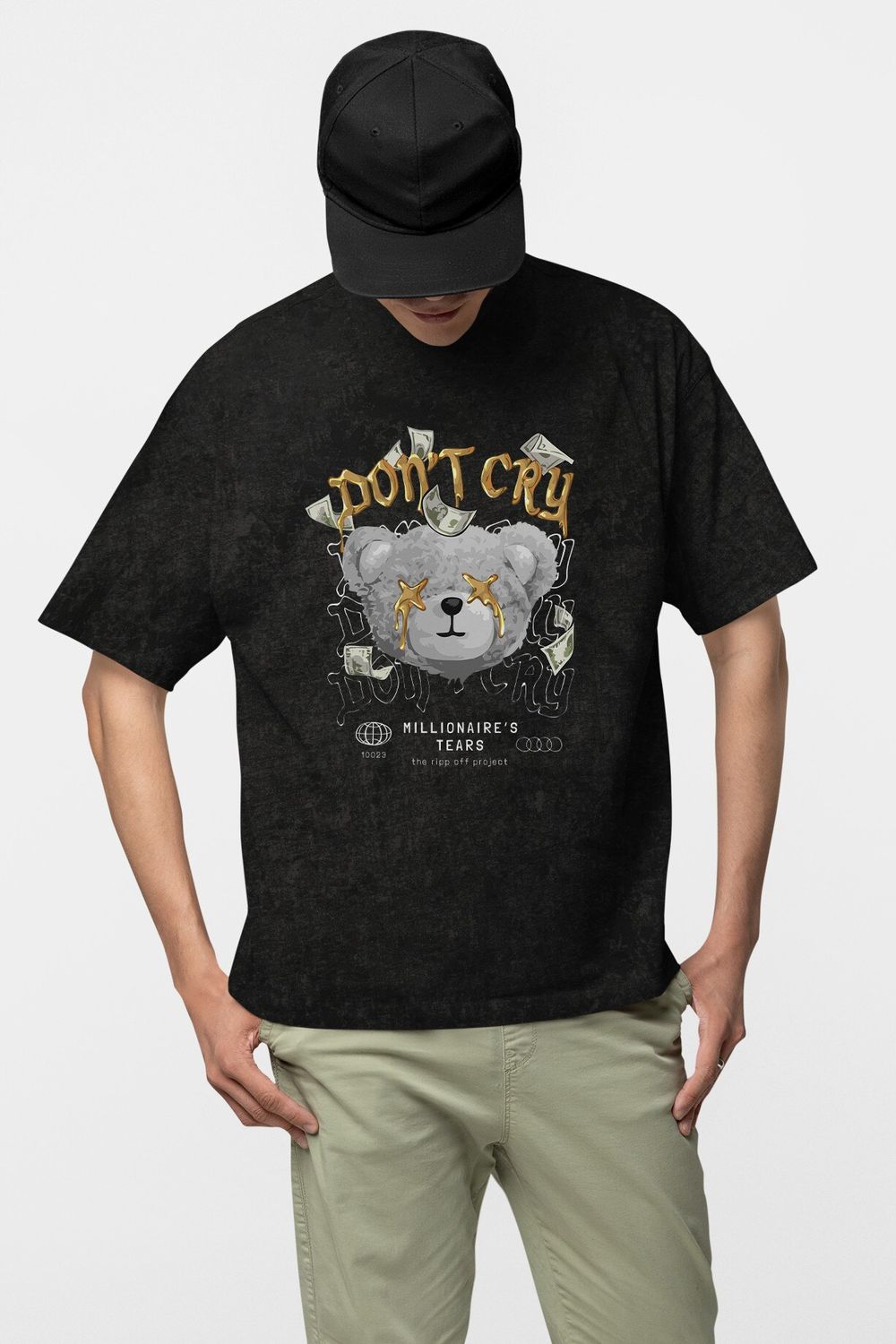 Tricou Negru Cry Bear