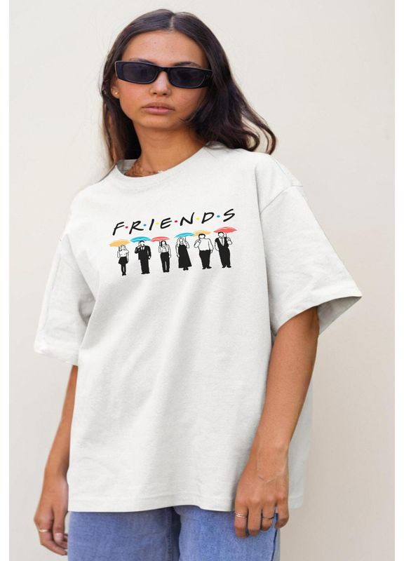 Tricou Alb Friends