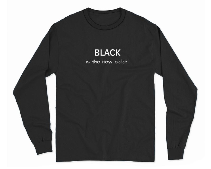 Pijama pentru barbati,  "BLACK is the new color", 100% BUMBAC, Neagra
