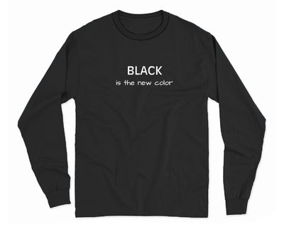 Pijama pentru barbati,  "BLACK is the new color", 100% BUMBAC, Neagra