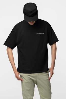 Tricou oversize pentru barbati 911GT, Bumbac, Negru