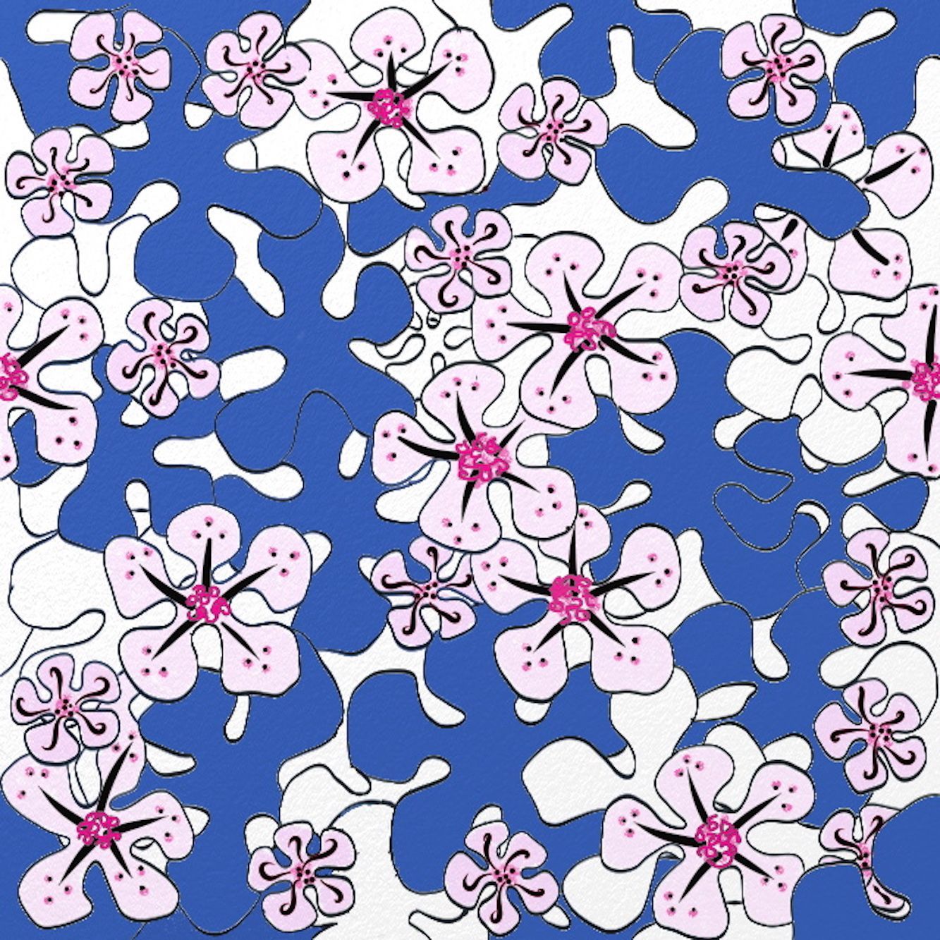 Carte "flower power"