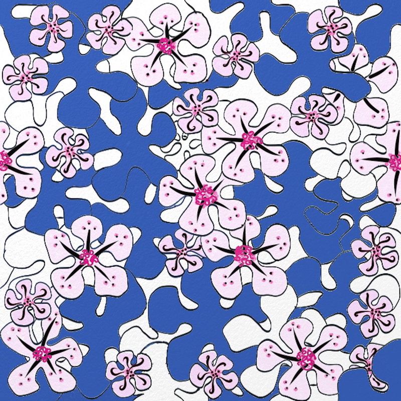 Carte "flower power"
