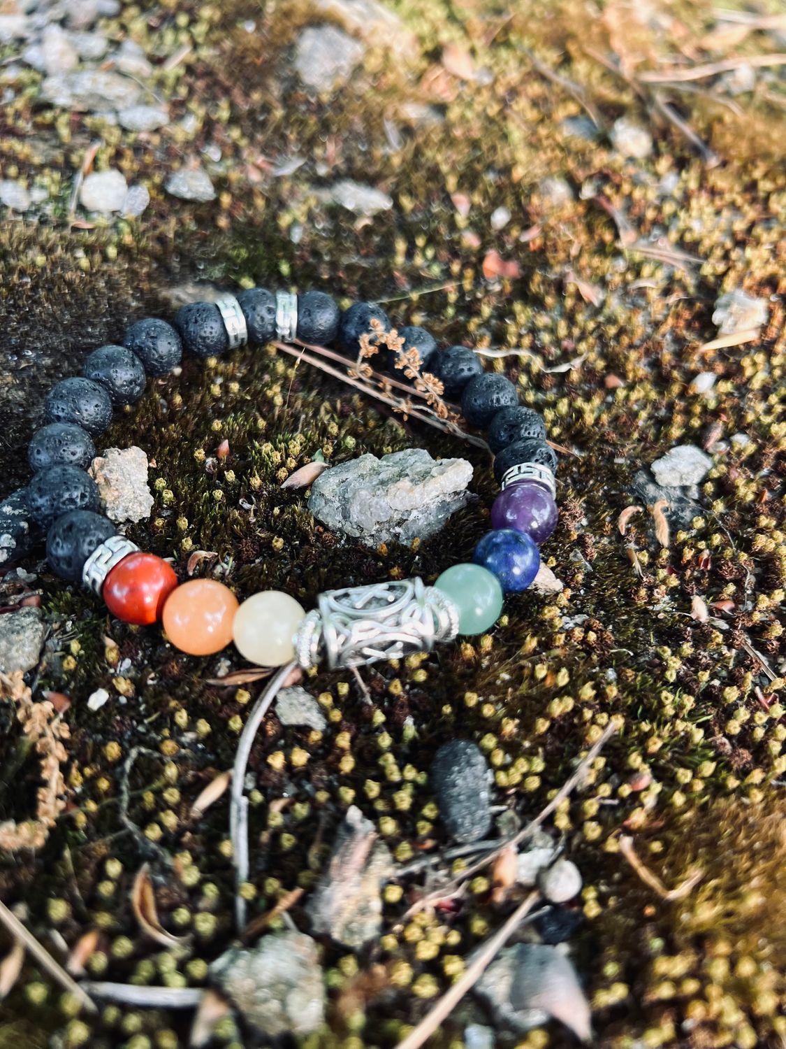 Rainbow Chakra Rune Bracelet