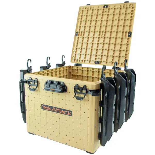 YAKATTACK BLACKPAK PRO KAYAK FISHING CRATE 16X16 DESERT SAND YAKATTACK BLACKPAK PRO KAYAK FISHING CRATE 16X16 DESERT SAND