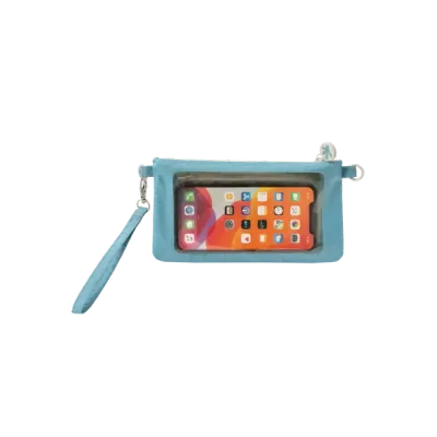 STEEL BLUE WATERPROOF MOBILE PHONE POUCH