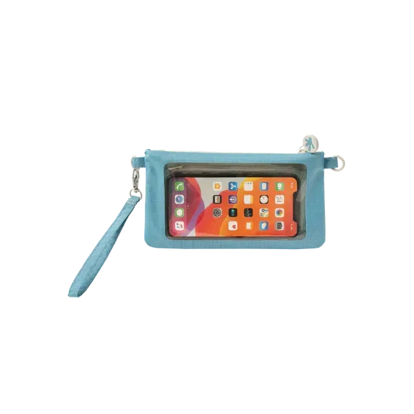 STEEL BLUE WATERPROOF MOBILE PHONE POUCH