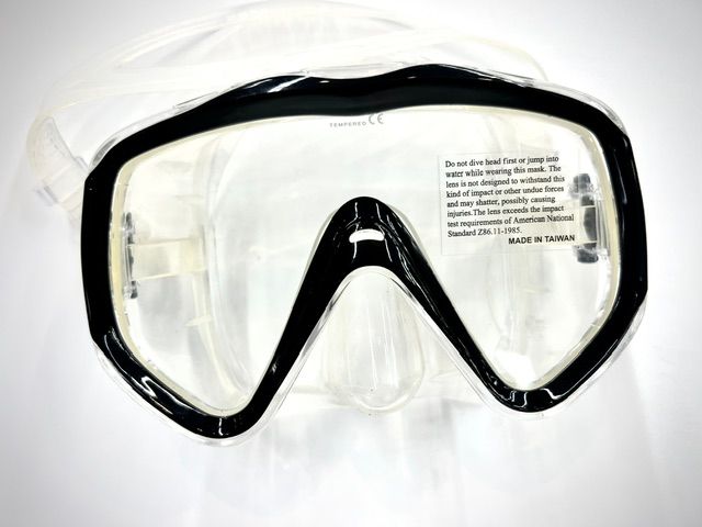 ABACO - BLACK OVERSIZE SINGLE LENS MASK