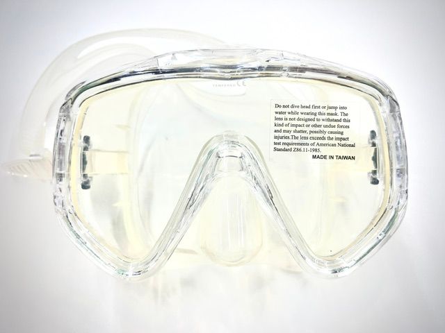 ABACO - CLEAR OVERSIZE SINGLE LENS MASK