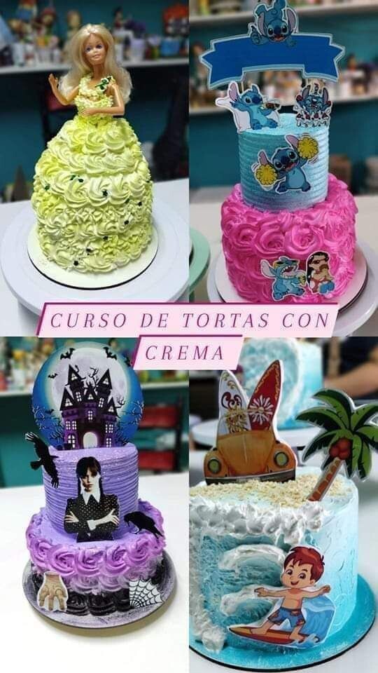CURSO DE TORTAS CON CREMA NIVEL INICIAL 2025