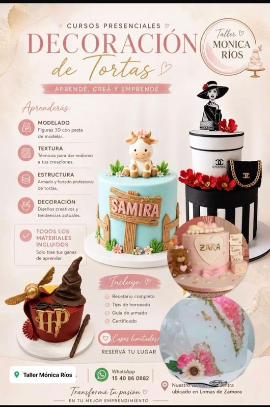 CURSO DE DECORACIÓN DE TORTAS