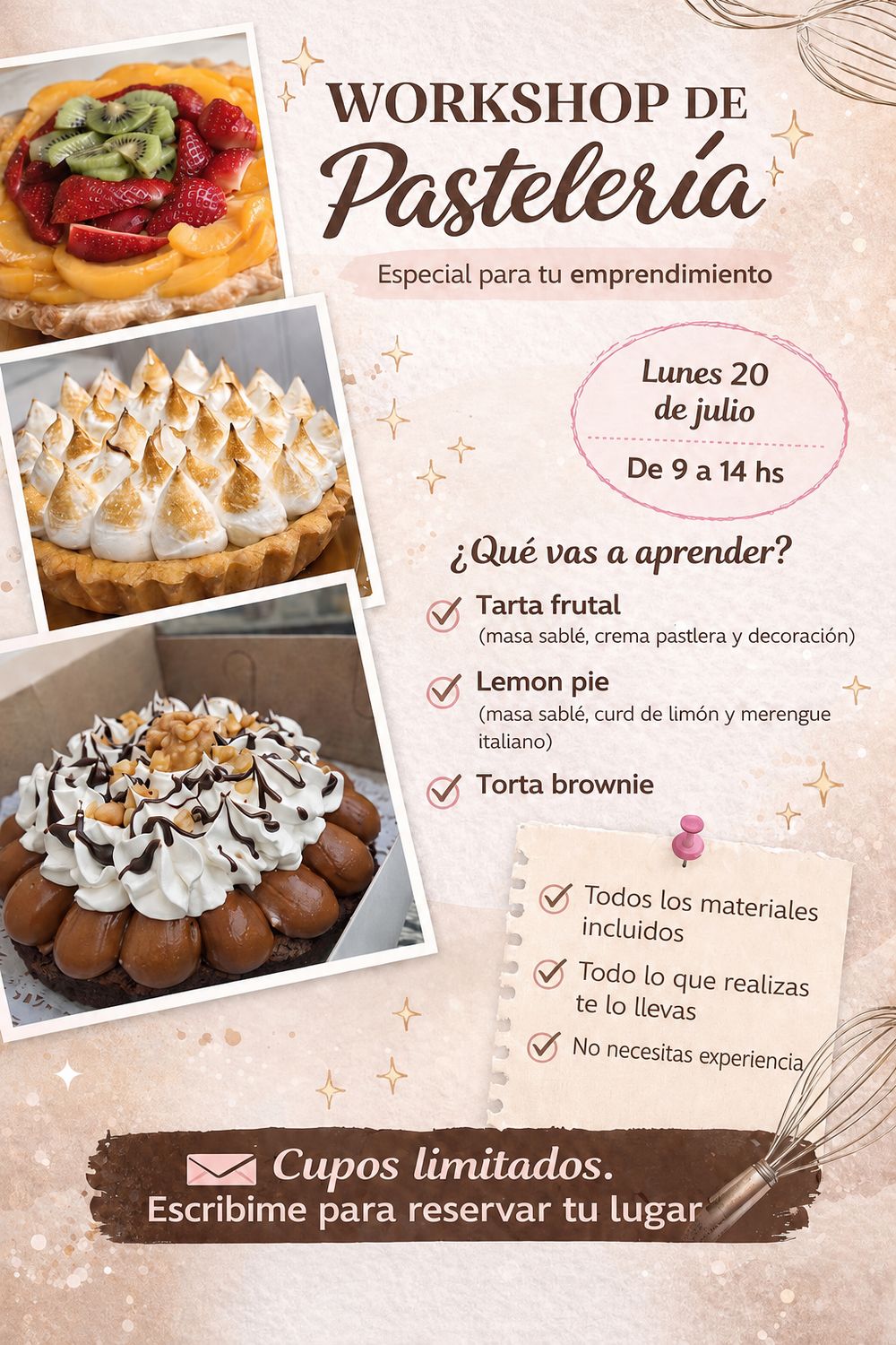 Workshop Pastelería