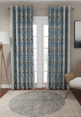 Reflection Cobalt  90&quot;x90&quot; Curtain