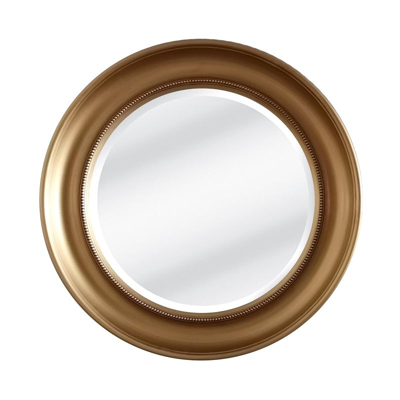 Gold Round Mirror