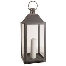 Matte Grey Lantern 66cm