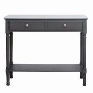 Grey Console with marble Top