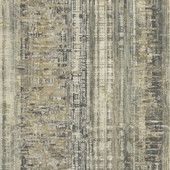 Armana Textured Abstract Stripes Black/Gold