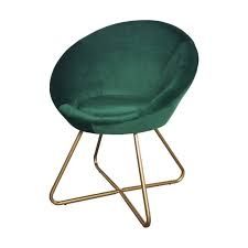 Green Velvet Cocktail Chair