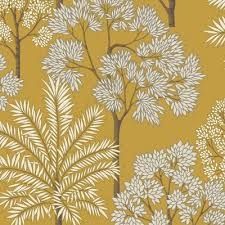 City Of Palms Ochre Wallpaper
