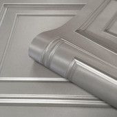 Amara Silver Panel Wallpaper