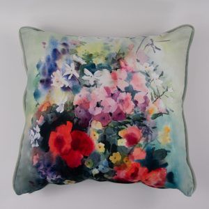 Flowers 2 Cushion Sage