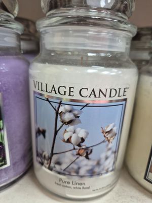 Large Candle Pure Linen