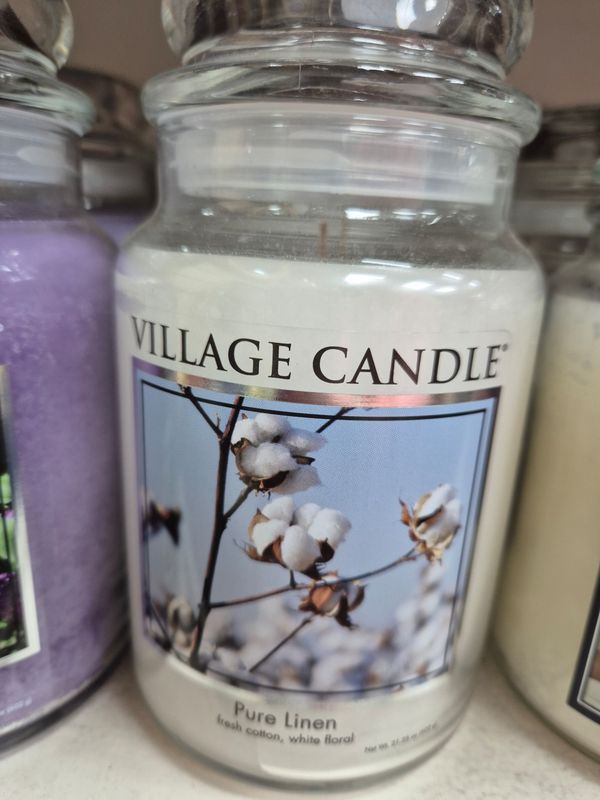 Large Candle Pure Linen