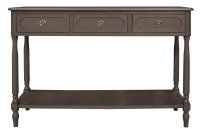 Brown 3 Drawer Console Table