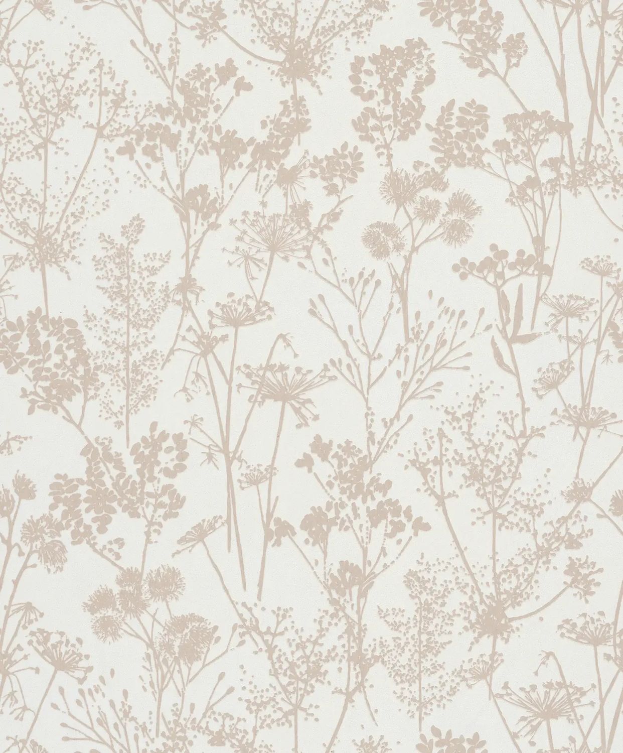 Beige Floral Wallpaper
