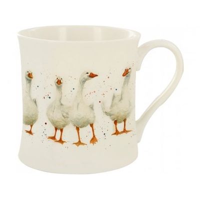 Splash Art Waddling Geese Mug