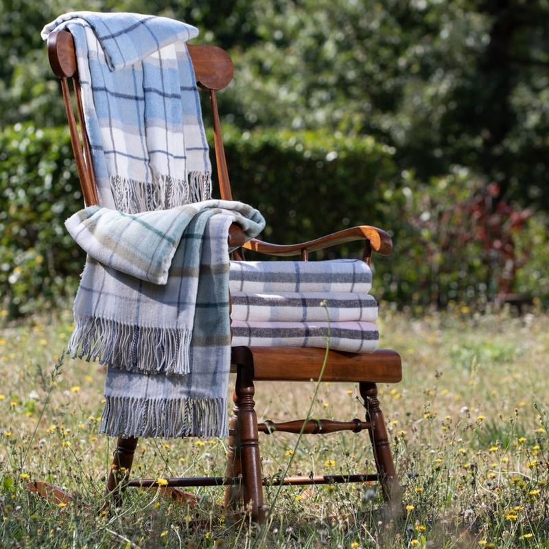 Throw In Soft Recycled Cotton Plaid