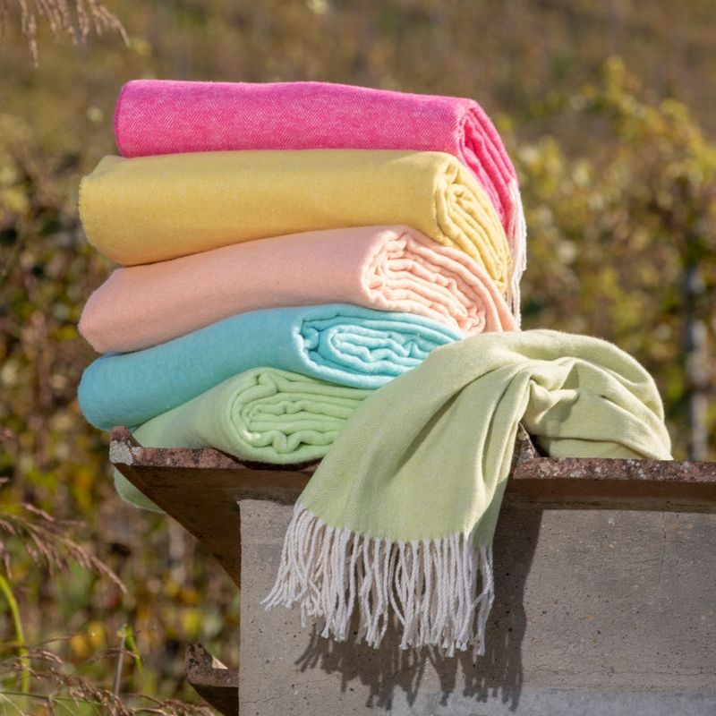 Throw In Soft Recycled Cotton Plaid