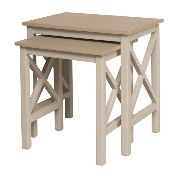 Linen 2 Nesting Tables
