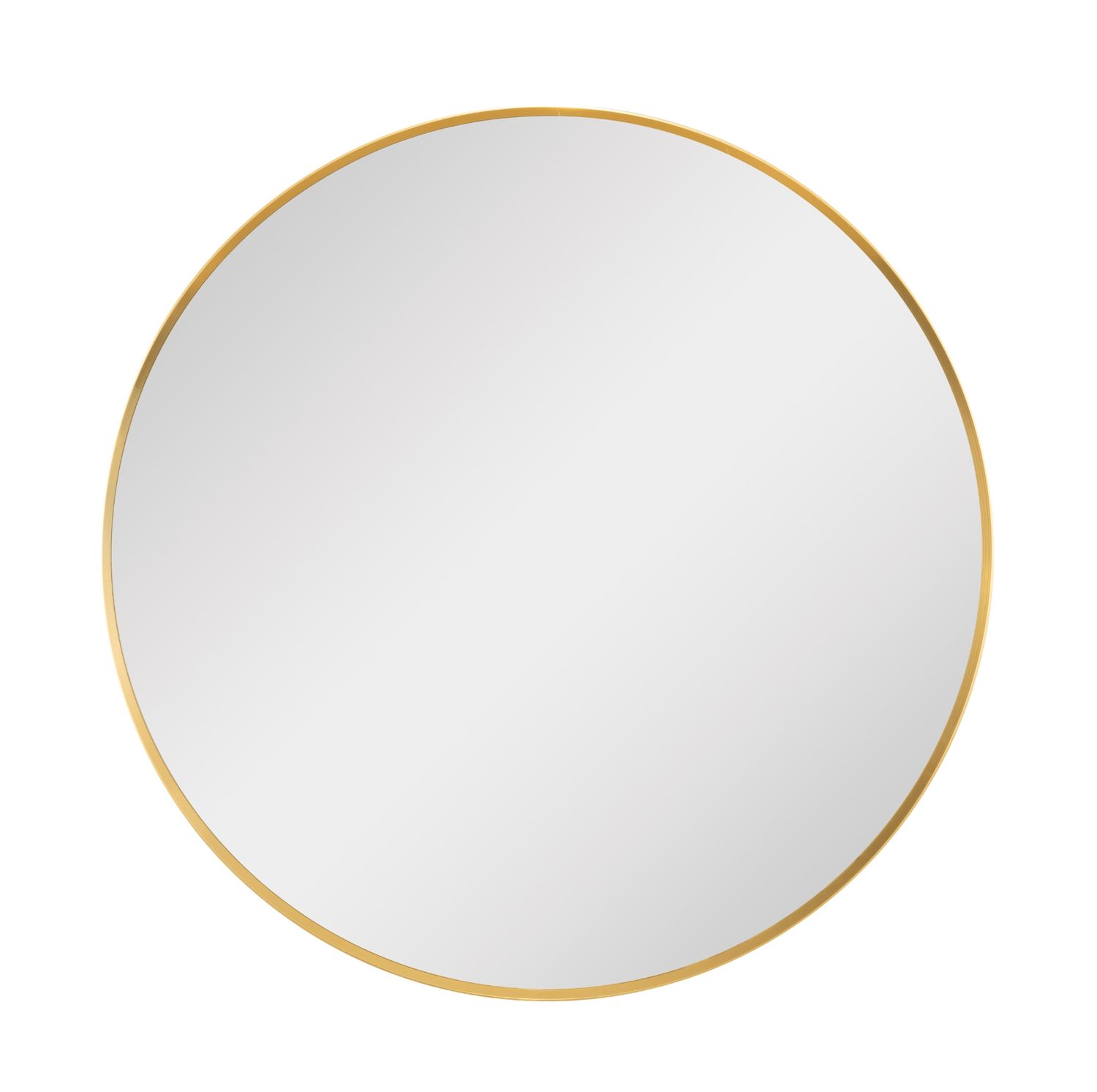 Gold Round Mirror